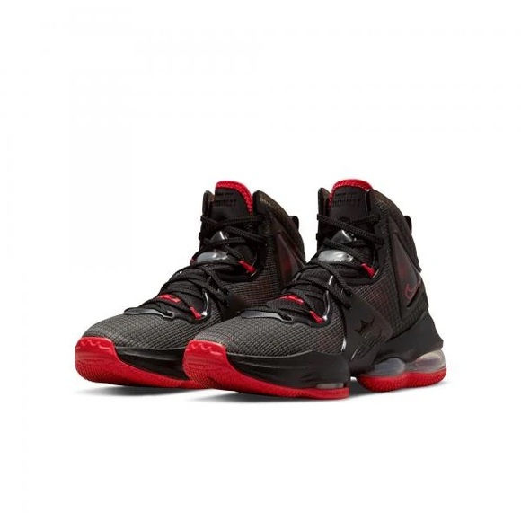 Nike Other - (N1) Nike Lebron 19 XIX Bred GS Boys 3.5Y Black/Red Basketball Shoes DDO418-011